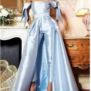 Jumpsuits Elegant Vintage Engagement Formal Evening Dress Off Shoulder Sleeveles
